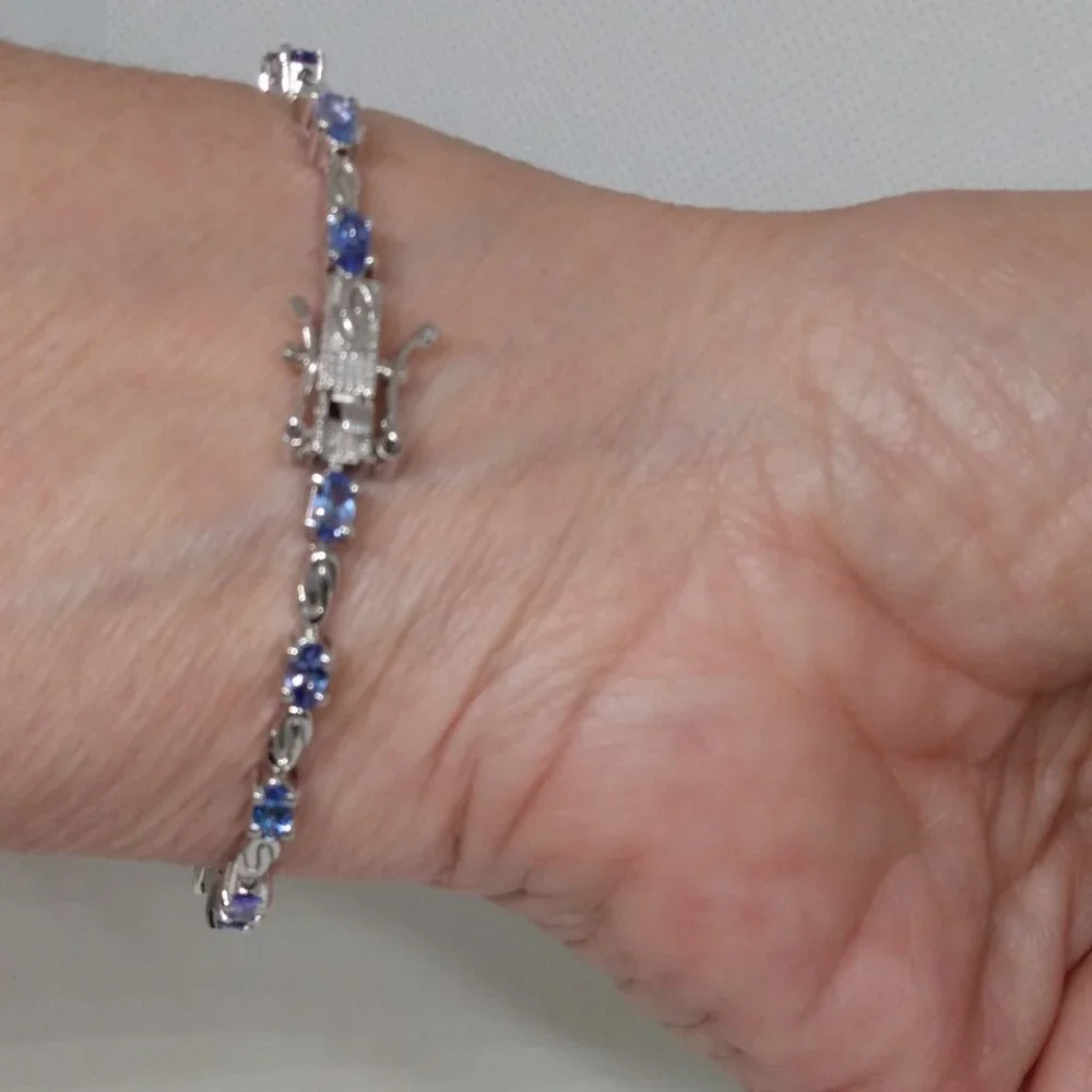 Tanzanite bracelet, size 6.75-6.50 - Picture 8 of 10